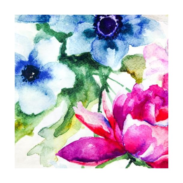 Heavy viscose jersey, Flowers